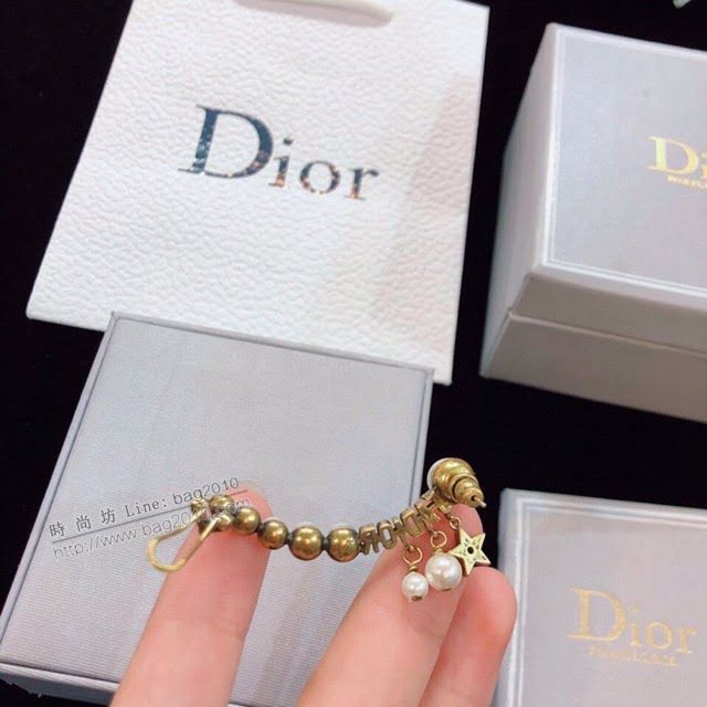 Dior飾品 迪奧經典熱銷款葉子耳夾連耳釘  zgd1206